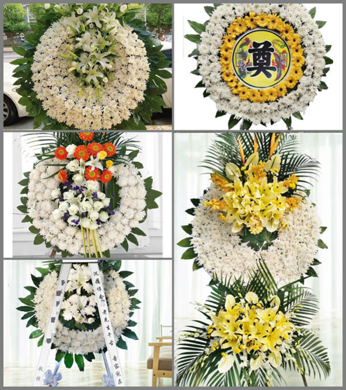 福建龙岩永定区坎市镇洽溪村花圈速递